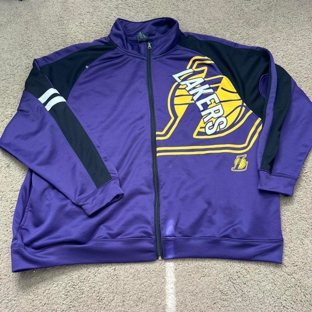Vintage‎ NBA Purple and black Lakers track jacket